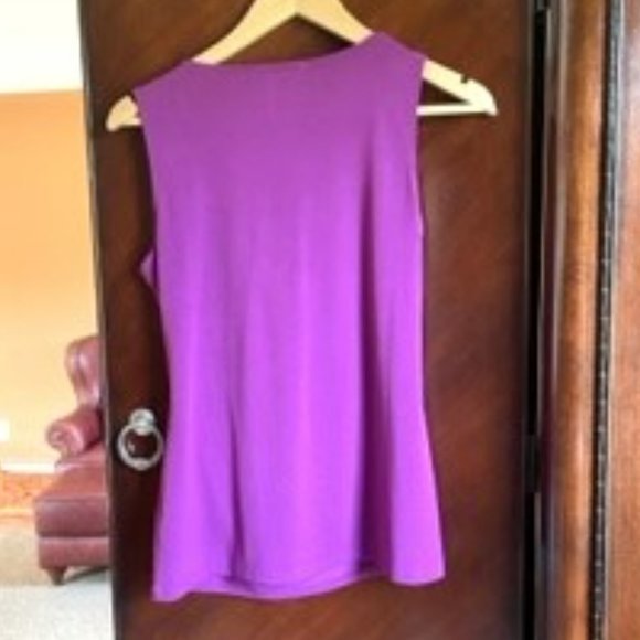 White House Black Market Purple Tank Top Size Small - Picture 2 of 3